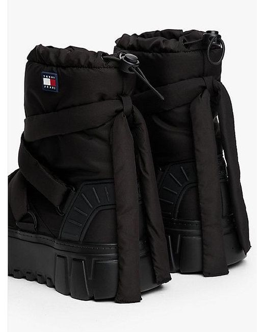 Tommy Hilfiger Hybride Snowboot Met Warme Voering En Profielzool in het Black