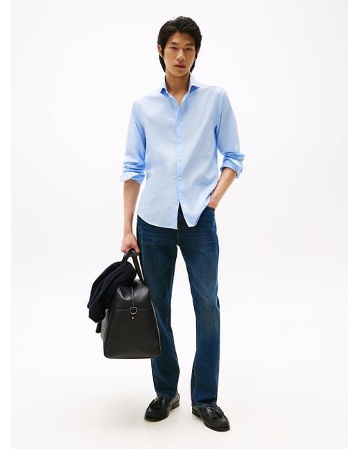 Camicia Oxford Smart Casual Slim Fit di Tommy Hilfiger in Blue da Uomo