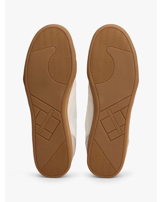 Tommy Hilfiger White Low Profile Cupsole Trainers With Leather for men