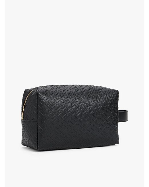 Pochette Toilette Hilfiger Icon Con Logo di Tommy Hilfiger in Black