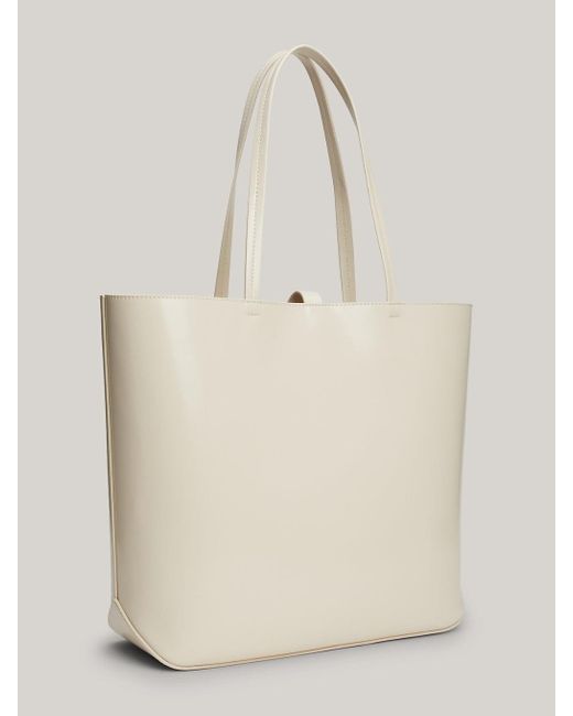 Tommy Hilfiger Natural Essential Tonal Logo Tote