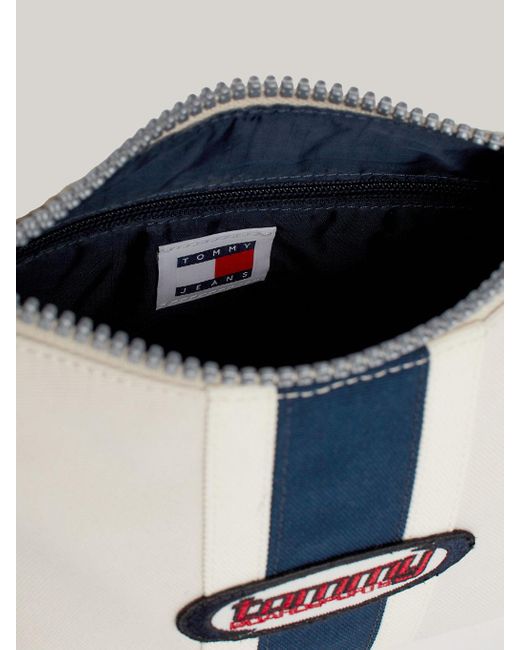 Tommy Hilfiger White Heritage Logo Shoulder Bag
