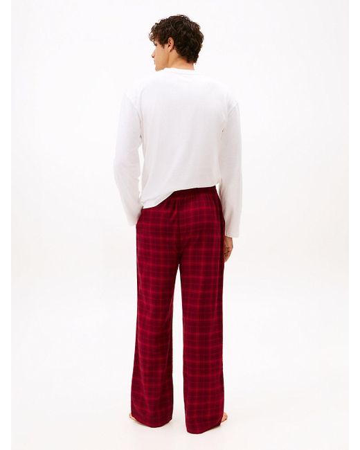 Pantaloni Del Pigiama Essential di Tommy Hilfiger in Red da Uomo