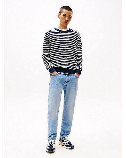 Vaqueros Isaac Amplios Y Desteñidos De Pernera Cónica Tommy Hilfiger de hombre de color Blue