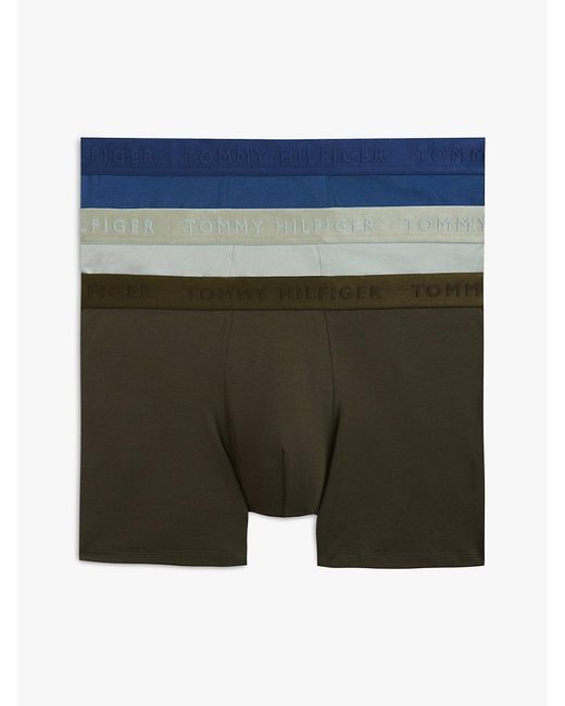 Tommy Hilfiger Blue 3-Pack Everyday Luxe Tonal Boxer Briefs for men