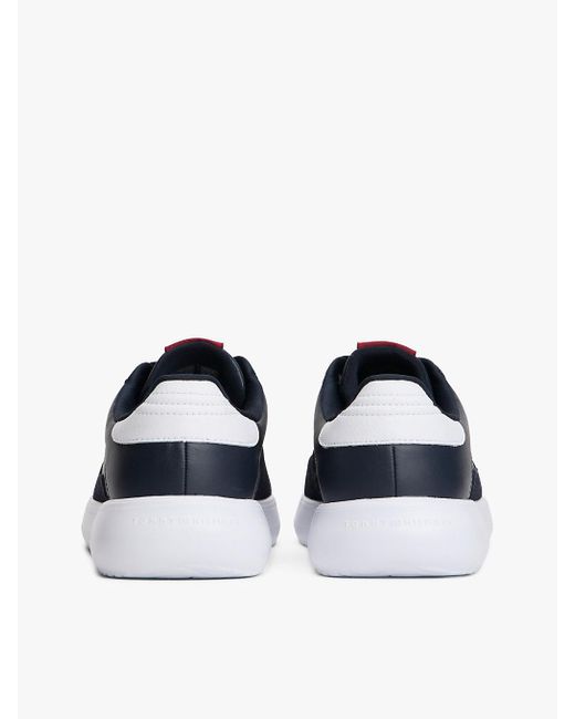 Baskets En Cuir À Semelle Finement Crantée Tommy Hilfiger pour homme en coloris Blue