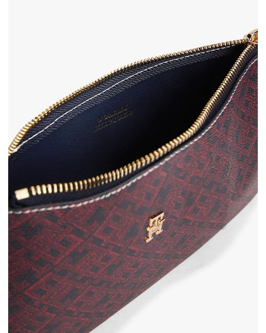 Pochette Piatta Hilfiger Icon Con Tracolla di Tommy Hilfiger in Purple