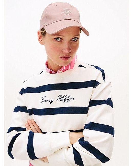 Tommy Hilfiger Pink Baseball-Cap Mit Aufgesticktem Th-Monogramm