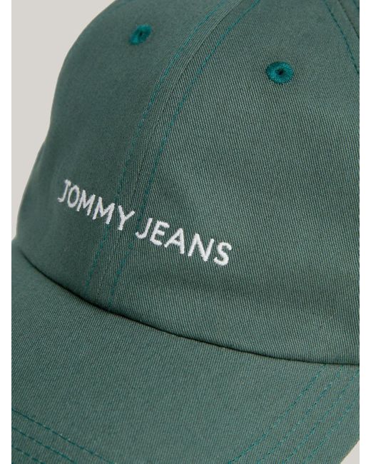 Tommy Hilfiger Green Logo Embroidery Baseball Cap for men