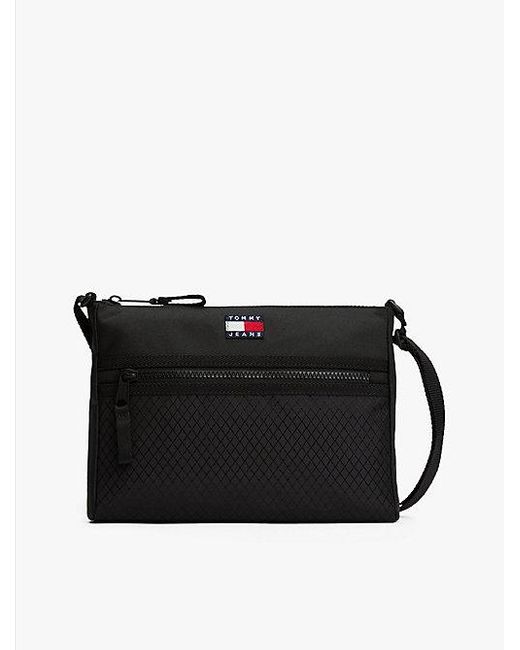 Bolso Con Textura De Rombos Tommy Hilfiger de hombre de color Black