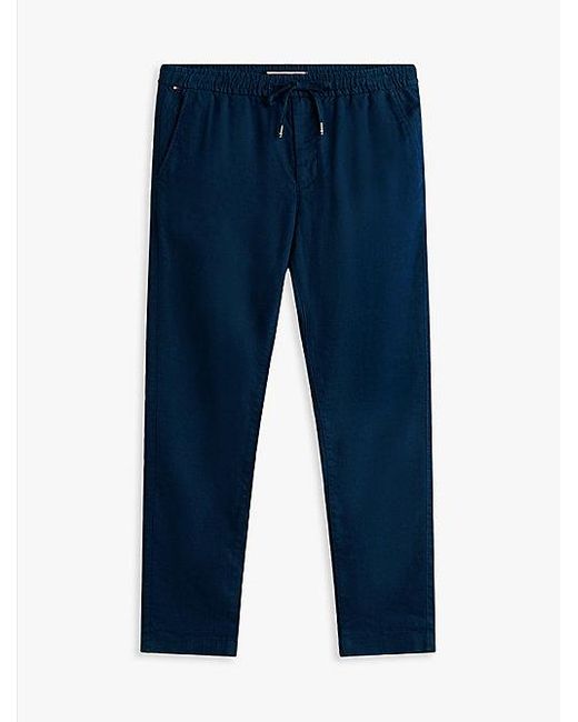 Tommy Hilfiger Harlem Sorona Linnen Mw0mw38801 Chino in het Blue voor heren