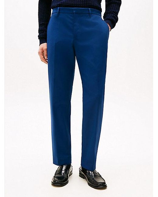 Tommy Hilfiger Pantalon Met Persvouwen in het Blue voor heren