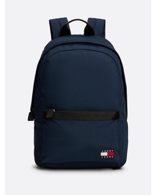 Tommy Hilfiger Blue Essential Badge Dome Backpack for men