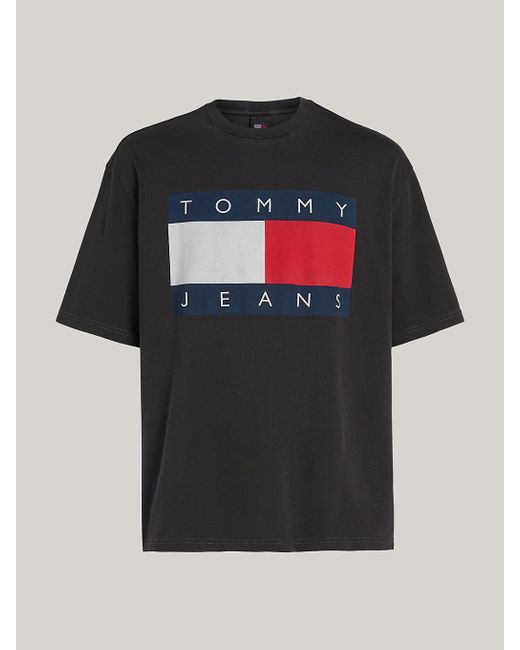 Tommy Hilfiger Black Flag Badge Oversized Fit T-shirt for men