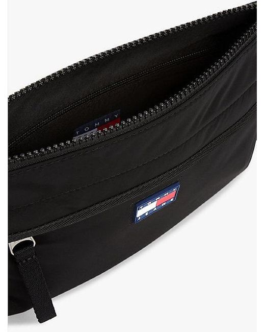 Tommy Hilfiger Crossbodytas Met Rubberen Logo in het Black voor heren