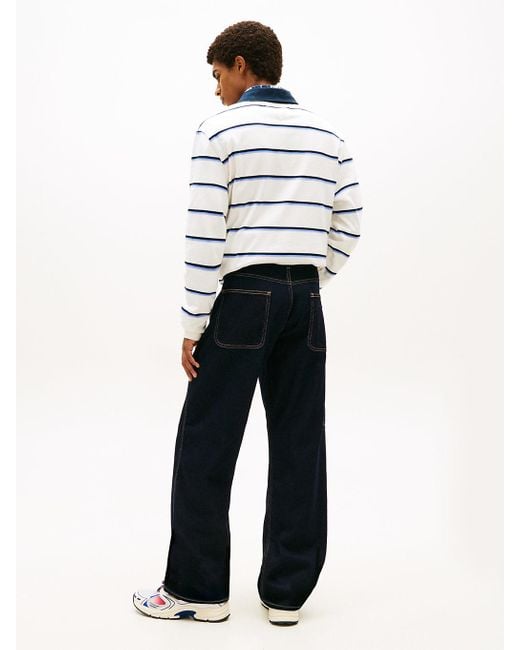 Tommy Hilfiger Red Jaimie Relaxed Straight Leg Carpenter Jeans for men