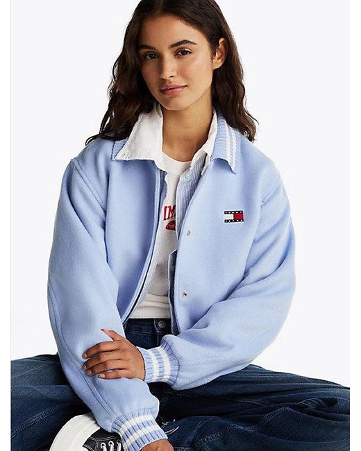 Cazadora Bomber De Estilo Universitario Tommy Hilfiger de color Blue