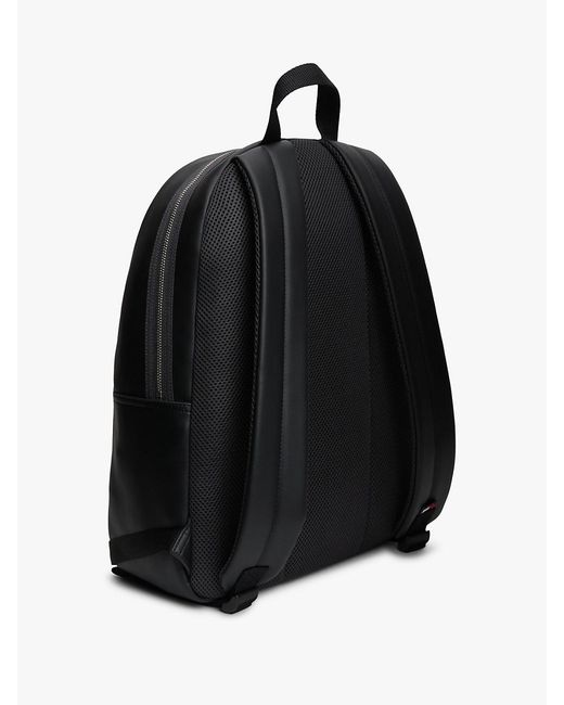 Tommy Hilfiger Black Logo Dome Backpack for men