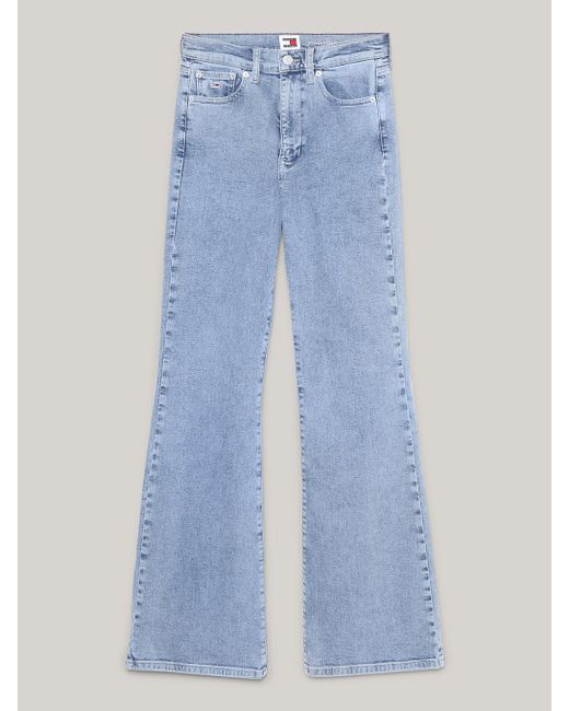 Tommy Hilfiger Blue Sylvia High Rise Flared Jeans