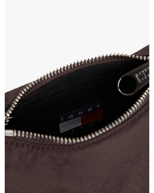 Tommy Hilfiger Brown Casual Crinkle Texture Shoulder Bag