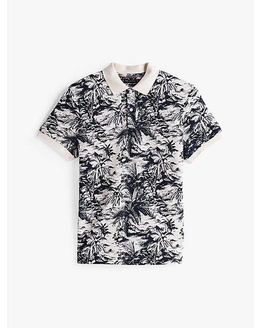 Tommy Hilfiger Regular Fit Poloshirt Mit Tropen-Print in Multicolor für Herren