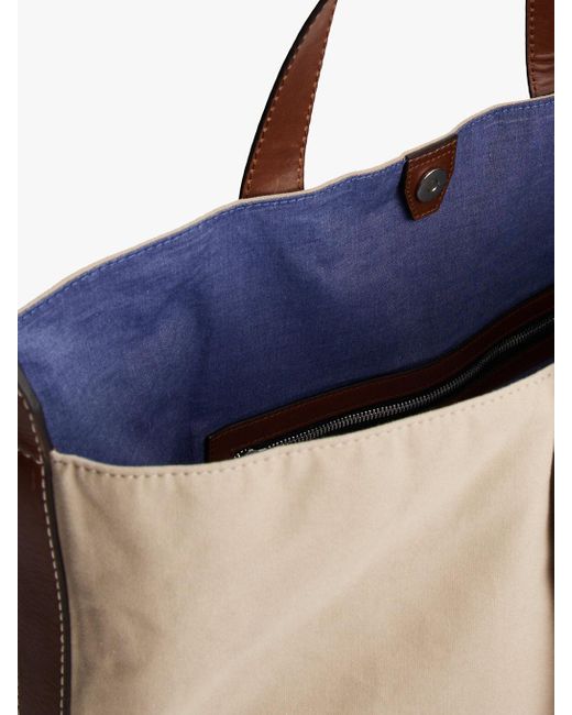 Tommy Hilfiger Natural The Runway Collection Canvas Tote Bag for men