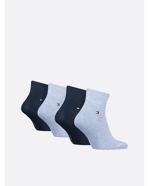 Tommy Hilfiger Blue 4-pack Ankle Socks for men