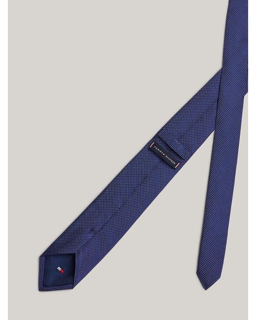 Tommy Hilfiger Blue Micro Dot Silk Tie for men