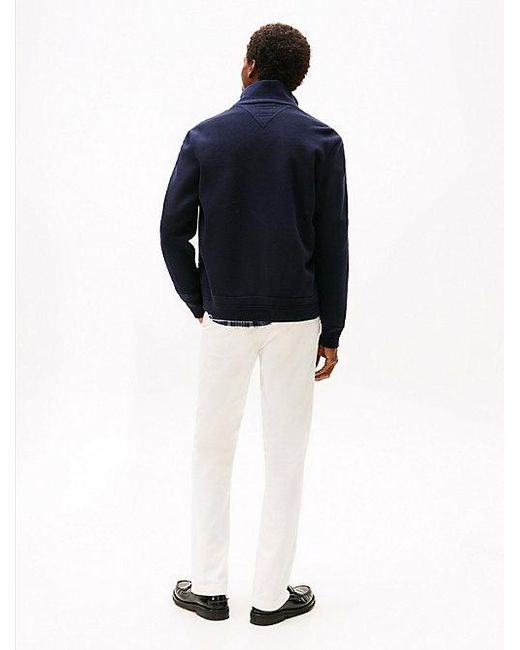 Tommy Hilfiger Smart Casual Jack Met Rits En Gemengde Texturen in het Blue voor heren