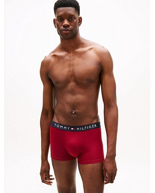 Tommy Hilfiger 3er Pack Boxershorts Trunks Unterwäsche in Blue für Herren
