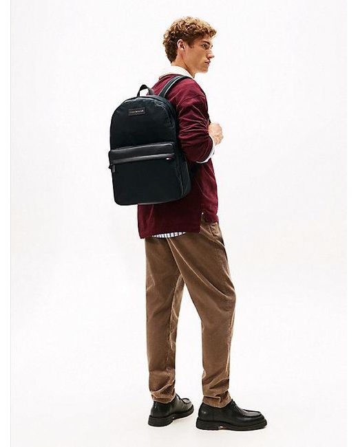 Tommy Hilfiger Rucksack Mit Logo-Patch in Black für Herren