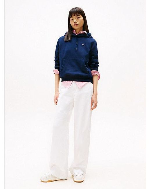 Sudadera Con Capucha, Logo Y Cordón Tommy Hilfiger de color Blue