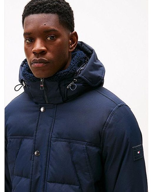 Tommy Hilfiger Waterafstotende Gewatteerde Utility-Parka in het Blue voor heren