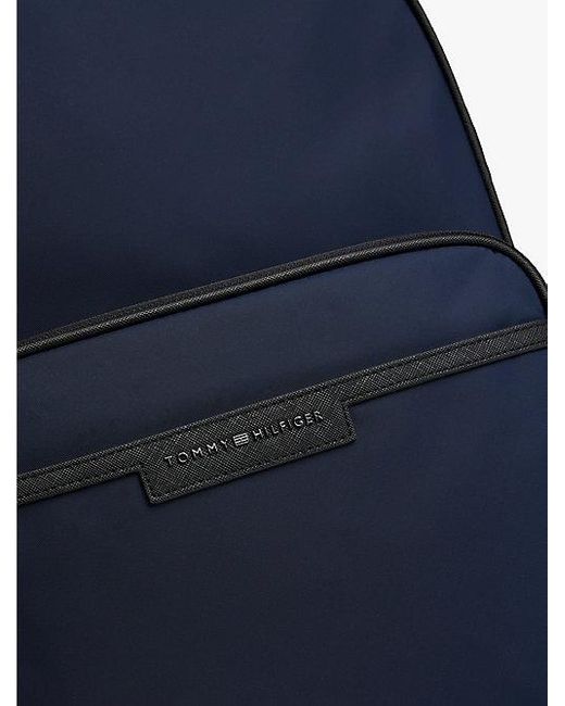 Tommy Hilfiger Rucksack Mit Gleichfarbigem Logo Aus Metall in Blue für Herren