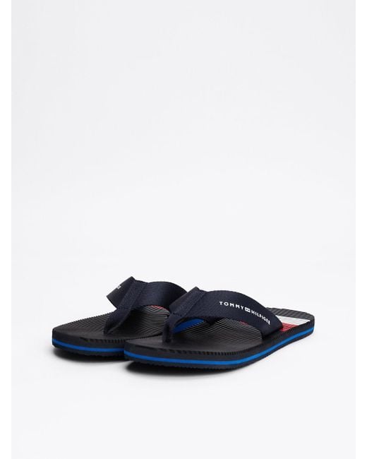 Tommy Hilfiger Blue Massage Footbed Flip-flops for men