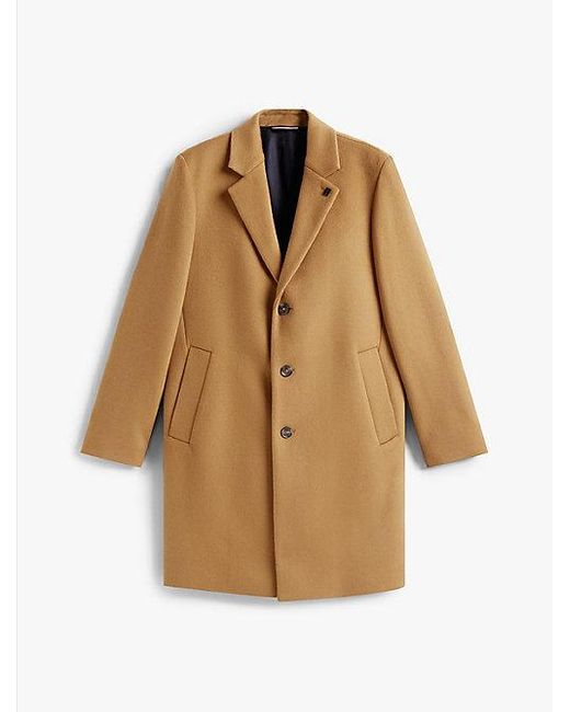 Tommy Hilfiger Smart Casual Single-Breasted Jas Van Wolmix in het White voor heren