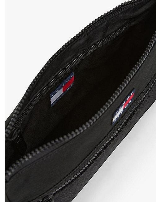 Tommy Hilfiger Sacoche-Tas Met Doorgestikte Textuur in het Black voor heren