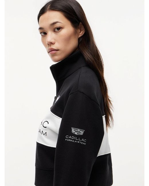 Tommy Hilfiger White Th X Cadillac Formula 1® Team Miami Half-zip Sweatshirt