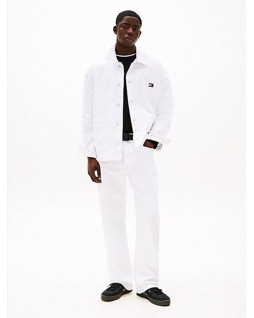 Tommy Hilfiger Relaxed Utility-Jack in het White voor heren