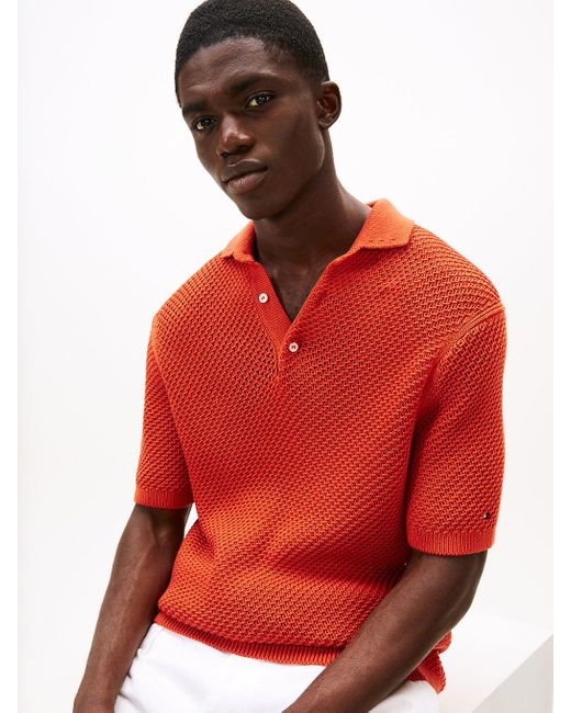 Polo Coupe Standard Smart Casual Tommy Hilfiger pour homme en coloris Red