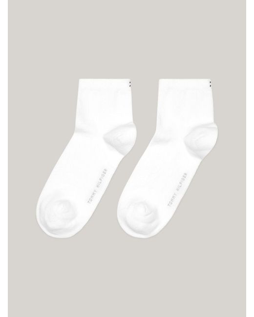 Tommy Hilfiger White 2-pack Women's Casual Short Socks