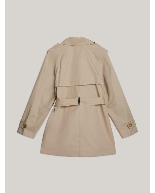 Tommy Hilfiger Natural Adaptive Belted Trench Coat