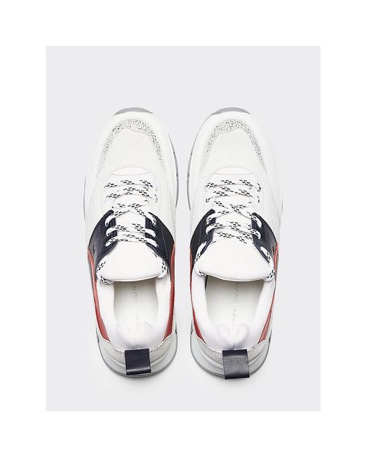 sporty chunky glitter trainers