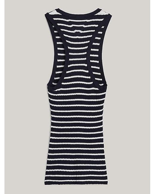 Tommy Hilfiger Blue Crest Slim Fit Tanktop Mit Kaschmir