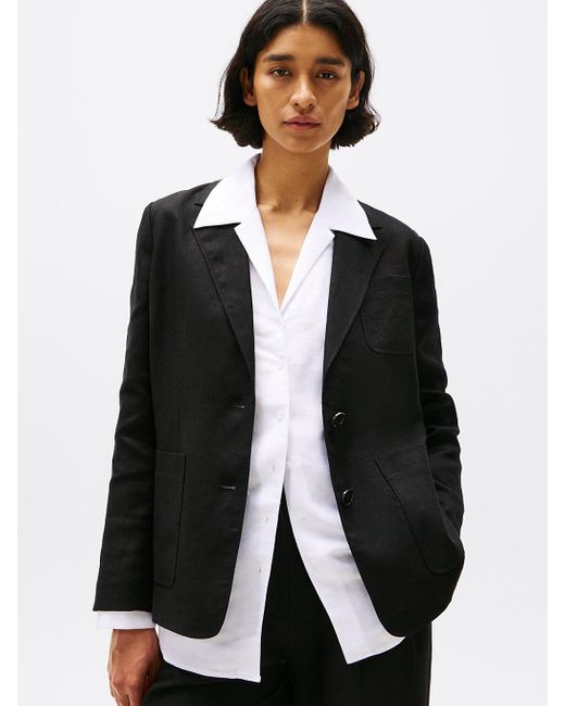 Blazer Regular Fit di Tommy Hilfiger in Black