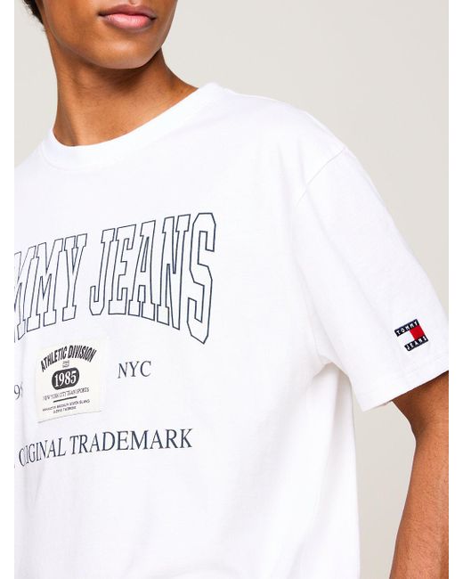 Tommy Hilfiger White Archive Logo T-shirt for men