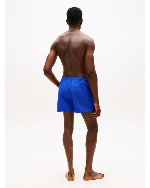 Tommy Hilfiger Blue Heritage Logo Mid Length Swim Shorts for men
