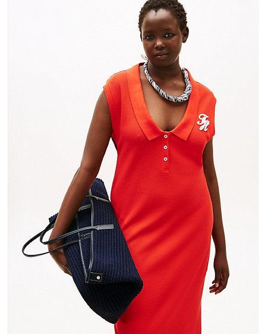 Tommy Hilfiger Blue The Runway Collection Tote-Bag Im Häkel-Design