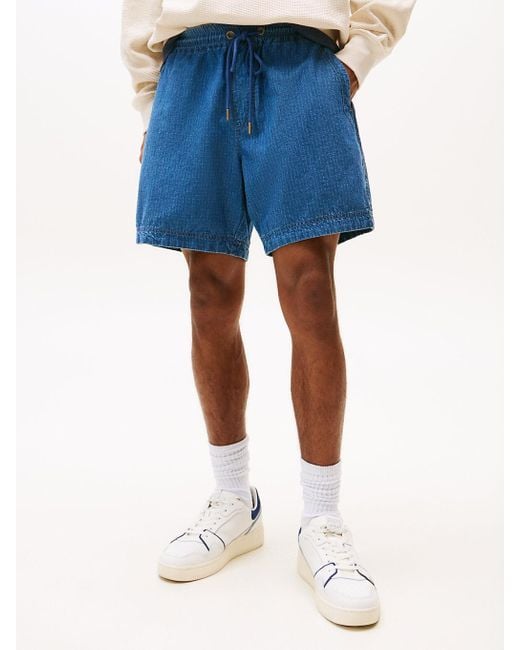 Shorts Relaxed Fit di Tommy Hilfiger in Blue da Uomo