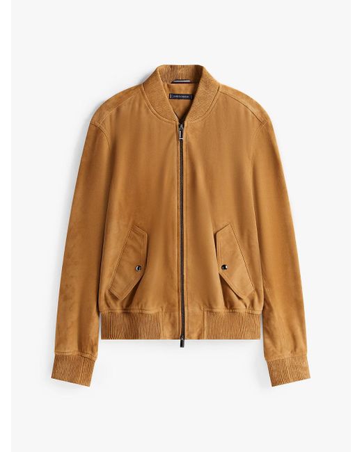 Bomber Smart Casual En Daim Tommy Hilfiger pour homme en coloris Brown